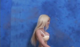 Lustful blonde Kenzi Marie and male are having casual sex while no one is watching them