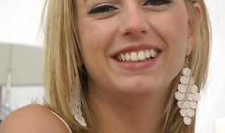 Raunchy blonde Lexi Belle wants buddy's stick deep inside her